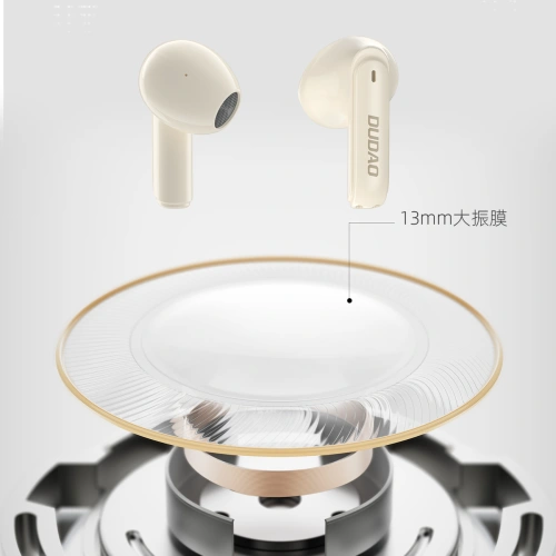 Kup Dudao Căști in-ear fără fir U18Pro TWS Bluetooth 5.3 bej - DDA308 - {ean13} - Sklep Home Screen