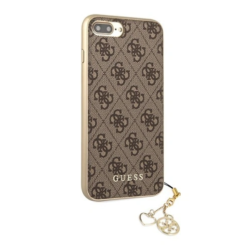 Kup Etui Guess GUHCI8LGF4GBR Apple iPhone 7/8 Plus hnědý/hnědý tvrdý obal 4G Charms Collection - GUE114BR - {ean13} - Sklep Home Screen