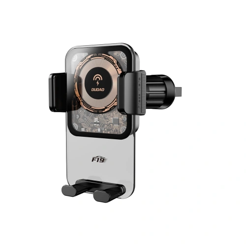 Kup Auto-Halterung mit 15W induktiver Ladestation für das Armaturenbrett / Lüftungsgitter Dudao F19 schwarz - DDA318 - {ean13} - Sklep Home Screen