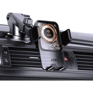 Kup Dudao Suport auto cu încărcător inductiv 15W pentru cabină / grilă F19 negru - DDA318 - {ean13} - Sklep Home Screen