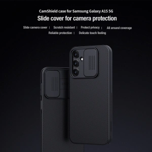 Etui Nillkin CamShield Samsung Galaxy A15 4G / 5G niebieski