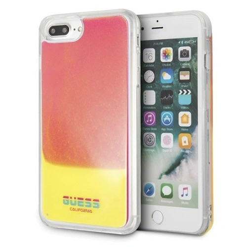 Kup Guess Apple Tasche GUHCI8LGLCPI iPhone 7/8 Plus rosa/rosa Hartschalenetui California Glow in the dark - GUE116PNK - {ean13} - Sklep Home Screen