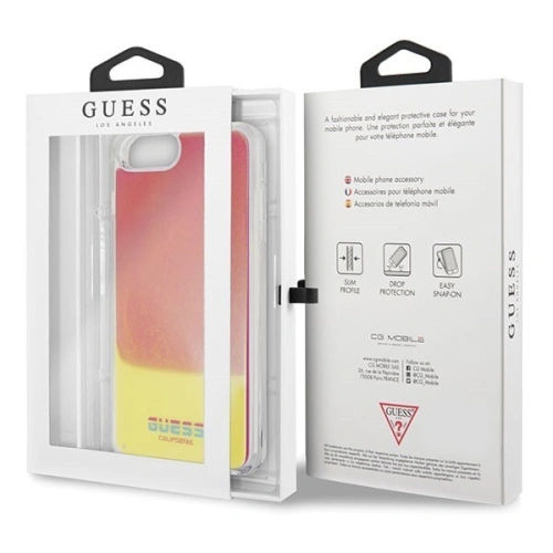 Kup Guess Apple Tasche GUHCI8LGLCPI iPhone 7/8 Plus rosa/rosa Hartschalenetui California Glow in the dark - GUE116PNK - {ean13} - Sklep Home Screen
