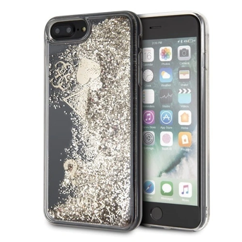 Kup Etui Guess GUHCI8LGLHFLGO Apple iPhone 7/8 Plus gold/złoty hard case Glitter Hearts - GUE117GLD - {ean13} - Sklep Home Screen