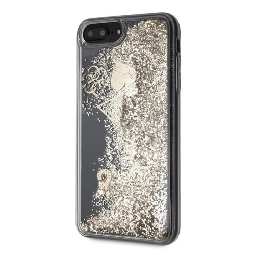Kup Etui Guess GUHCI8LGLHFLGO Apple iPhone 7/8 Plus gold/złoty hard case Glitter Hearts - GUE117GLD - {ean13} - Sklep Home Screen