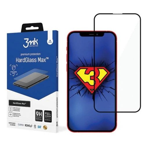 Kup 3MK Apple Sticlă temperată HardGlass Max iPhone 13 negru / negru - 3MK5554 - {ean13} - Sklep Home Screen