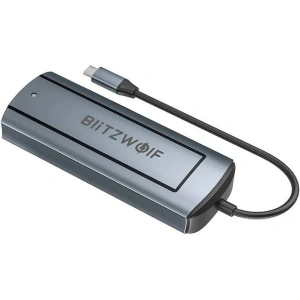 Kup Adaptor 6 în 1 Blitzwolf BW-Neo TH13 hub USB-C / 3xUSB-A 3.0, 1xUSB-C PD, 1xHD DisplayPort, 1xM.2 SATA cheie M - BLZ585 - {ean13} - Sklep Home Screen
