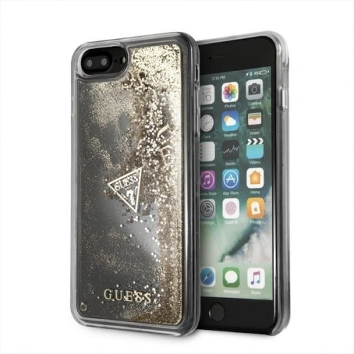 Kup Etui Guess GUHCI8LGLUFLGO Apple iPhone 7/8 Plus aurie/hard case Glitter Liquid - GUE120GLD - {ean13} - Sklep Home Screen