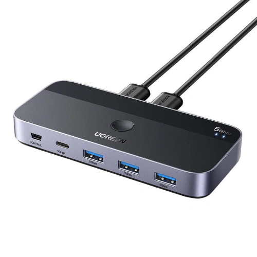 Kup UGREEN CM662 Switch 2xUSB-A / 3xUSB-A, 1xUSB-C, 1xMini USB schwarz - UGR1797 - {ean13} - Sklep Home Screen