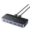 UGREEN CM662 Switch 2xUSB-A / 3xUSB-A, 1xUSB-C, 1xMini USB schwarz