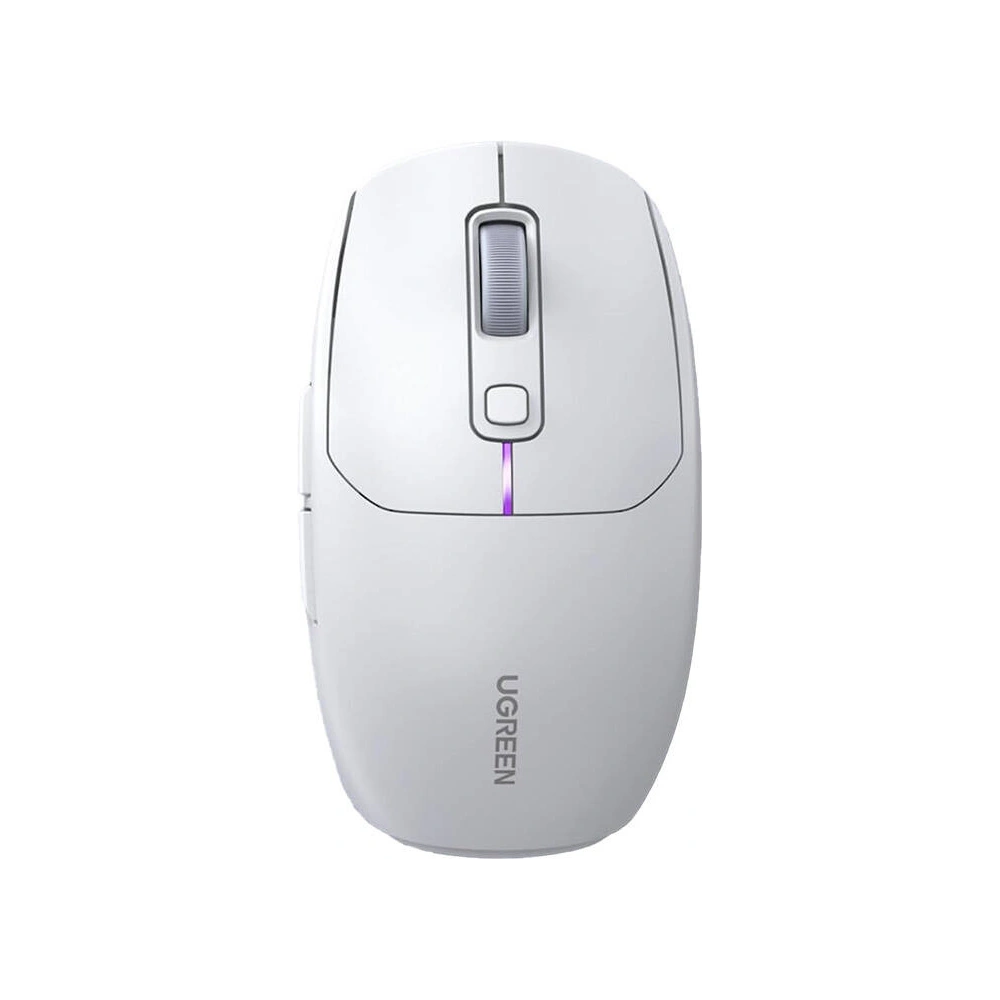 Mysz bezprzewodowa UGREEN MU103 2.4G / Bluetooth 5.0 biała