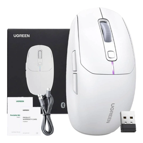 Kup Mouse fără fir UGREEN MU103 2.4G / Bluetooth 5.0 alb - UGR1800 - {ean13} - Sklep Home Screen