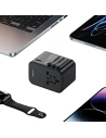 Kup Reiseadapter USAMS T62 Universelles Reise-Ladegerät US/AU/EU/UK 1xUSB, 2xUSB-C 65W schwarz/black - USA1021 - {ean13} - Sklep Home Screen