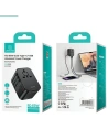 Kup Cestovní adaptér USAMS T62 Univerzální nabíječka US/AU/EU/UK 1xUSB, 2xUSB-C 65W černý/black - USA1021 - {ean13} - Sklep Home Screen