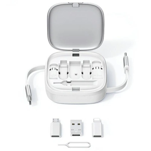 Kup Cablu 3 în 1 USAMS US-SJ650 MicroUSB / USB-C / Lightning 60W violet/violet - USA1022 - {ean13} - Sklep Home Screen