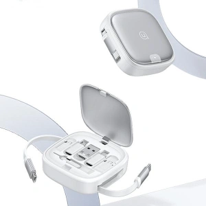 USAMS US-SJ650 3in1 cable MicroUSB / USB-C / Lightning 60W tarnish