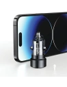 Kup USAMS C39 autós töltő USB-A, USB-C 60W fekete - USA1025 - {ean13} - Sklep Home Screen