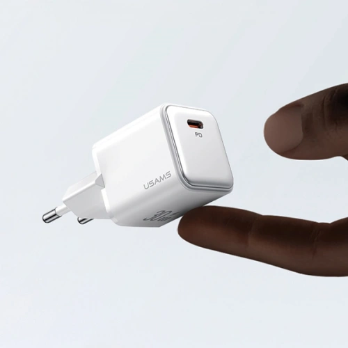 Kup USAMS US-CC186 USB-C 30W PD3.0 încărcător de rețea + US-SJ610 cablu USB-C / Lightning alb/alb - USA1028 - {ean13} - Sklep Home Screen