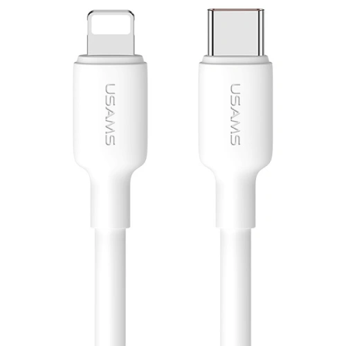 Kup USAMS US-CC186 Netzladegerät USB-C 30W PD3.0 + Kabel US-SJ610 USB-C / Lightning weiß - USA1028 - {ean13} - Sklep Home Screen