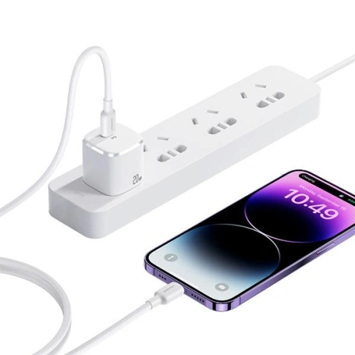 Kup USAMS US-CC186 USB-C 30W PD3.0 încărcător de rețea + US-SJ610 cablu USB-C / Lightning alb/alb - USA1028 - {ean13} - Sklep Home Screen