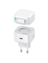 USAMS US-CC202 Netzladegerät USB-C + Lightning-Kabel PD QC 35W weiß