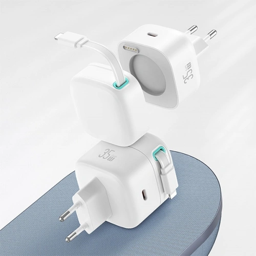 Kup USAMS US-CC202 USB-C Netzladegerät + Lightning Kabel PD QC 35W schwarz - USA1030 - {ean13} - Sklep Home Screen