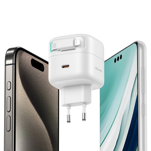 Kup USAMS US-CC202 USB-C Netzladegerät + Lightning Kabel PD QC 35W schwarz - USA1030 - {ean13} - Sklep Home Screen