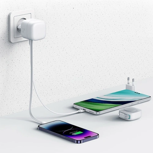 Kup USAMS US-CC202 USB-C Netzladegerät + Lightning Kabel PD QC 35W schwarz - USA1030 - {ean13} - Sklep Home Screen