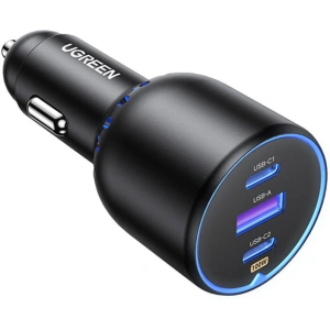Kup Ładowarka samochodowa UGREEN CD293 USB-A, 2xUSB-C PD 130W czarna - UGR1805 - {ean13} - Sklep Home Screen