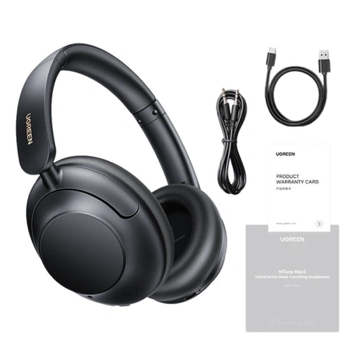 Buy UGREEN HP202 HiTune Max5 Hybrid ANC wireless headphones Bluetooth 5.0 black - UGR1807 - {ean13} - Home Screen Store Europe