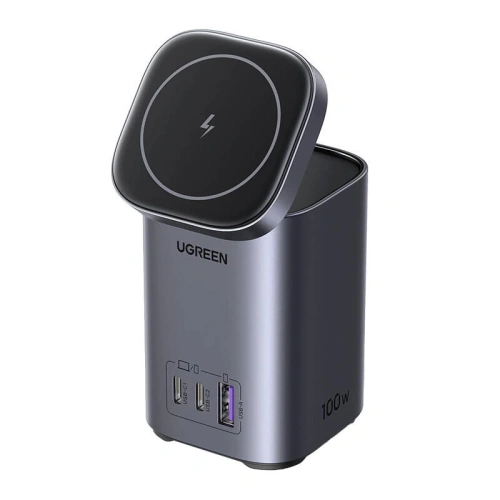 Kup Nabíječka / nabíjecí stanice GaN 2w1 UGREEN CD342 1xUSB-A, 2xUSB-C, Qi, 100W šedá - UGR1808 - {ean13} - Sklep Home Screen