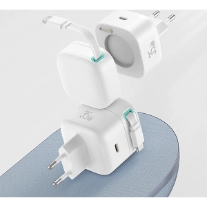 Kup Ładowarka sieciowa USAMS US-CC202 USB-C + kabel USB-C PD QC 35W biały/white - USA1031 - {ean13} - Sklep Home Screen