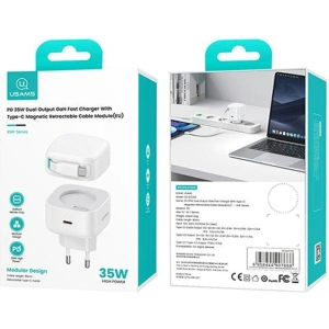 Kup Ładowarka sieciowa USAMS US-CC202 USB-C + kabel USB-C PD QC 35W biały/white - USA1031 - {ean13} - Sklep Home Screen