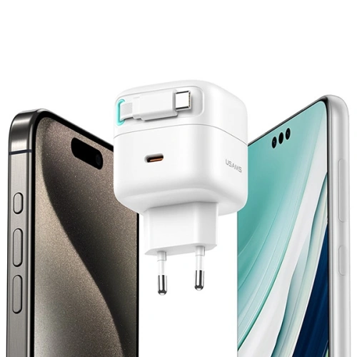 Kup Ładowarka sieciowa USAMS US-CC202 USB-C + kabel USB-C PD QC 35W czarny/black - USA1032 - {ean13} - Sklep Home Screen