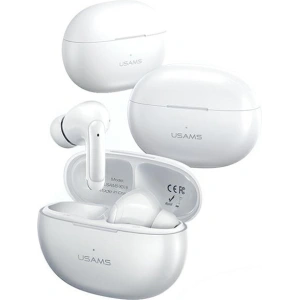 Kup USAMS X-don Series Dual mic ENC TWS Căști in-ear fără fir Bluetooth 5.3 alb/alb - USA1035 - {ean13} - Sklep Home Screen