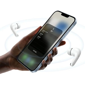 Kup USAMS X-don Series Dual mic ENC TWS Căști in-ear fără fir Bluetooth 5.3 alb/alb - USA1035 - {ean13} - Sklep Home Screen