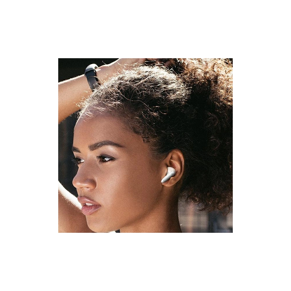 Bezprzewodowe słuchawki dokanałowe USAMS X-don Series Dual mic ENC TWS Bluetooth 5.3 biały/white