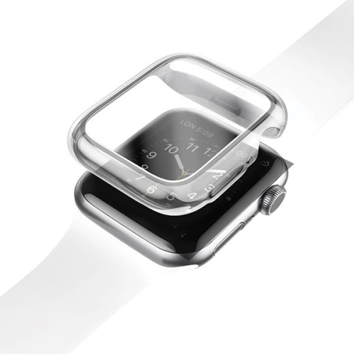 Kup Etui UNIQ Garde Apple Watch 4/5/6/7/8/9/SE 44/45mm průhledný/clear - UNIQ32CLR - {ean13} - Sklep Home Screen
