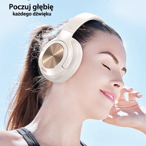 Kup Bezdrátová sluchátka přes uši USAMS US-YH Series Bluetooth 5.3 béžová - USA1038 - {ean13} - Sklep Home Screen