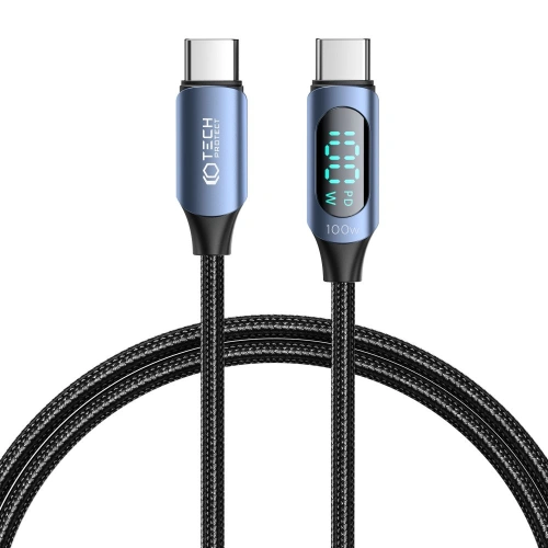 Buy Tech-Protect Ultraboost LED cable USB-C / USB-C PD 100W 5A 100cm Blue - THP2584 - {ean13} - Home Screen Store Europe
