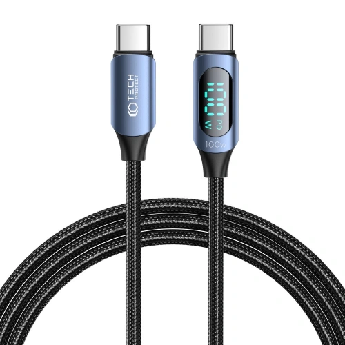 Buy Tech-Protect Ultraboost LED cable USB-C / USB-C PD 100W 5A 200cm Blue - THP2585 - {ean13} - Home Screen Store Europe