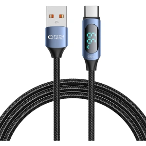 Tech-Protect Ultraboost LED cable USB-A / USB-C 66W / 6A 200cm Blue