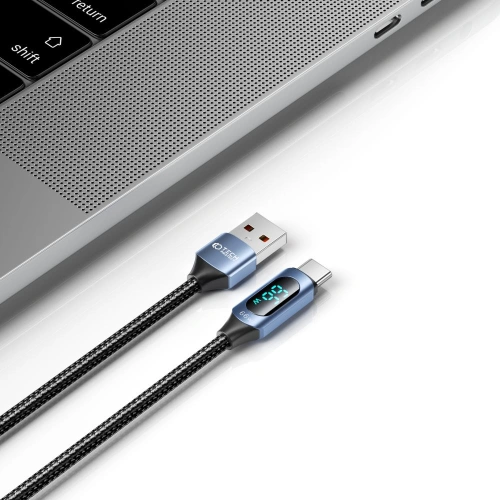 Kup Kabel Tech-Protect Ultraboost LED USB-A / USB-C 66W / 6A 200cm Modrý - THP2586 - {ean13} - Sklep Home Screen