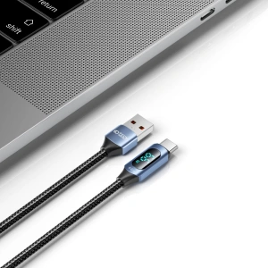 Tech-Protect Ultraboost LED cable USB-A / USB-C 66W 6A 100cm Blue