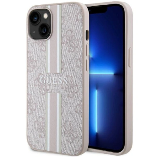 Kup Etui Guess GUHMP15SP4RPSP Apple iPhone 15 / 14 / 13 hardcase 4G Printed Stripes MagSafe růžový/pink - GUE3137 - {ean13} - Sklep Home Screen