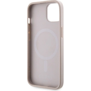 Buy Guess GUHMP15SP4RPSP Apple iPhone 15 / 14 / 13 hardcase 4G Printed Stripes MagSafe pink - GUE3137 - {ean13} - Home Screen Store Europe