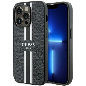 Kup Guess Apple Carcasă GUHMP15XP4RPSK iPhone 15 Pro Max hardcase 4G Printed Stripes MagSafe negru/negru - GUE3138 - {ean13} - Sklep Home Screen
