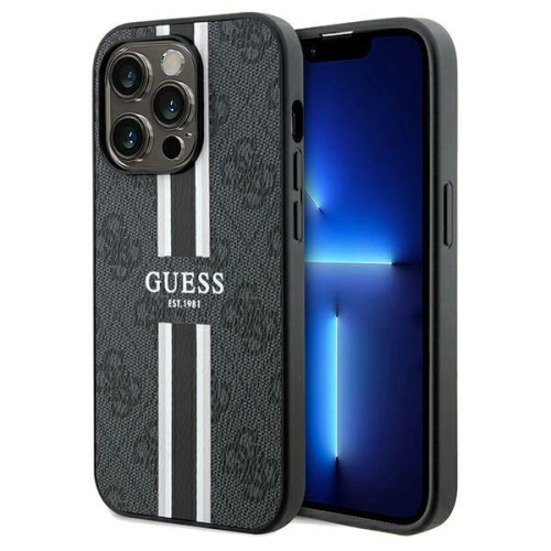 Kup Etui Guess GUHMP15XP4RPSK Apple iPhone 15 Pro Max hardcase 4G Tisknuté pruhy MagSafe černý/black - GUE3138 - {ean13} - Sklep Home Screen
