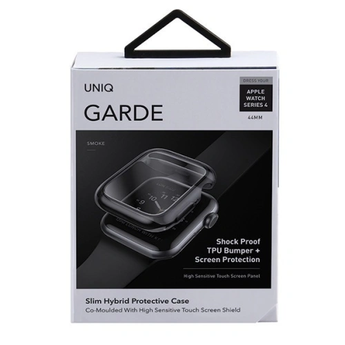 Kup Case UNIQ Garde Apple Watch 4/5/6/7/8/9/SE 44/45mm grau/ smoked grey - UNIQ33SMK - {ean13} - Sklep Home Screen