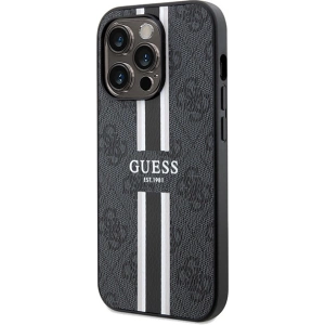 Kup Case Guess GUHMP15XP4RPSK Apple iPhone 15 Pro Max Hardcase 4G Printed Stripes MagSafe schwarz/black - GUE3138 - {ean13} - Sklep Home Screen